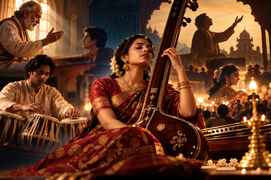Hindi movies about classical music and musicians featuring Indian classical singers, tanpura and tabla